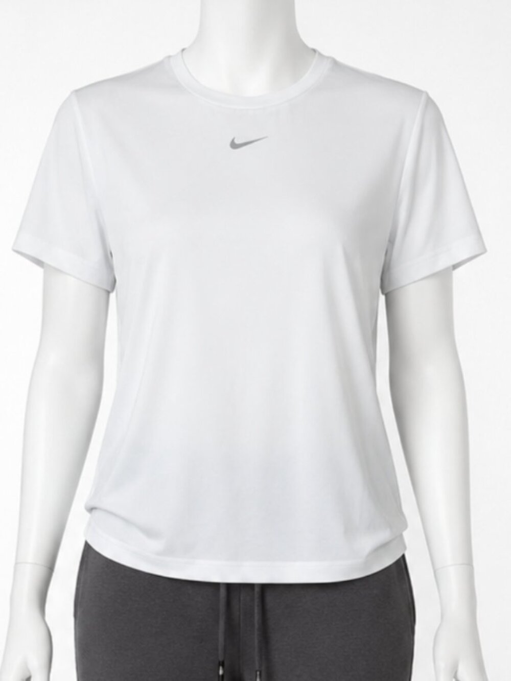 Nike Womens Small Dri-Fit White Crew Neck T-Shirt Nike One